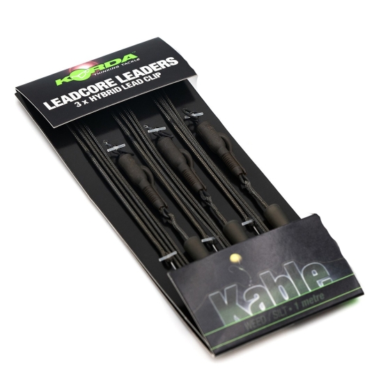 Korda Kable Leadcore Leader Hybrid Lead Clip Ring Swivel Weed